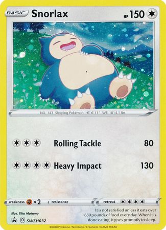 Snorlax (SWSH032) [Sword & Shield: Black Star Promos] | Anubis Games and Hobby