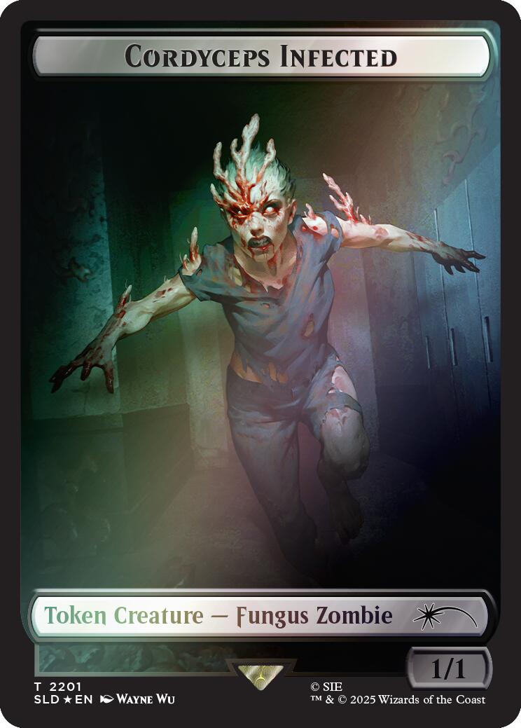 Cordyceps Infected Token (2201) (Rainbow Foil) [Secret Lair Drop Series] | Anubis Games and Hobby