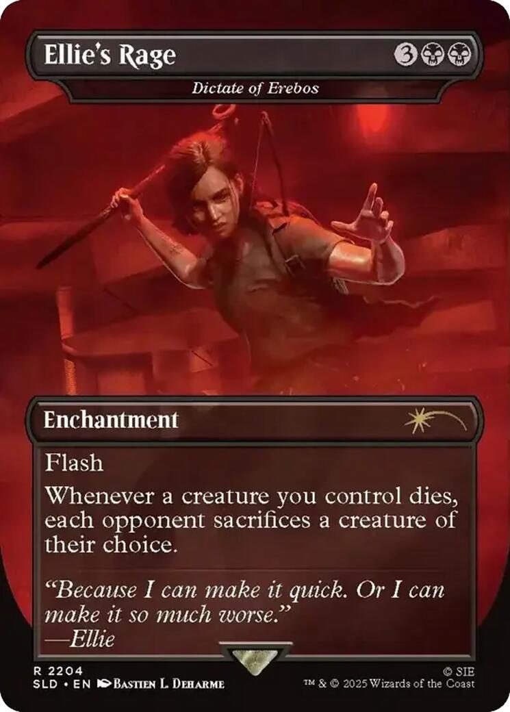 Ellie's Rage - Dictate of Erebos [Secret Lair Drop Series] | Anubis Games and Hobby