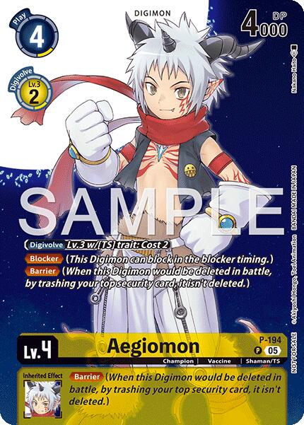Aegiomon [P-194] (Digimon Story: Time Stranger Promo Pack) [Promotional Cards] | Anubis Games and Hobby