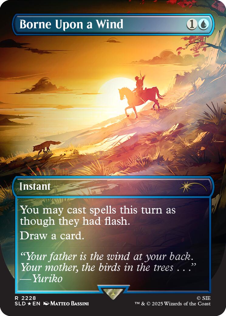 Borne Upon a Wind (Rainbow Foil) [Secret Lair Drop Series] | Anubis Games and Hobby