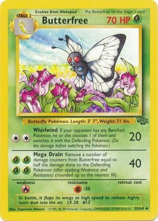 Butterfree (33/64) [Jungle Unlimited] | Anubis Games and Hobby