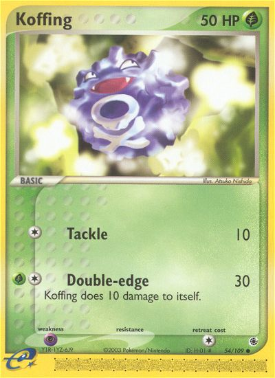 Koffing (54/109) [EX: Ruby & Sapphire] | Anubis Games and Hobby