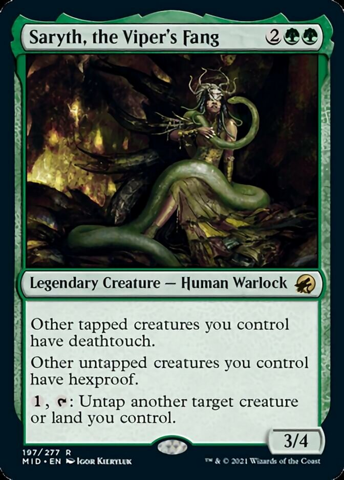 Saryth, the Viper's Fang [Innistrad: Midnight Hunt] | Anubis Games and Hobby