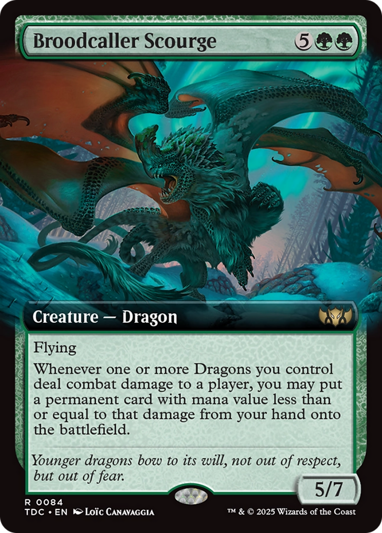 Broodcaller Scourge (Extended Art) [Tarkir: Dragonstorm Commander] | Anubis Games and Hobby