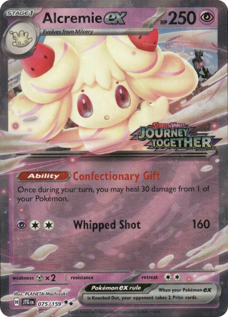 Alcremie ex (075/159) (Journey Together Stamped) [Miscellaneous Cards] | Anubis Games and Hobby
