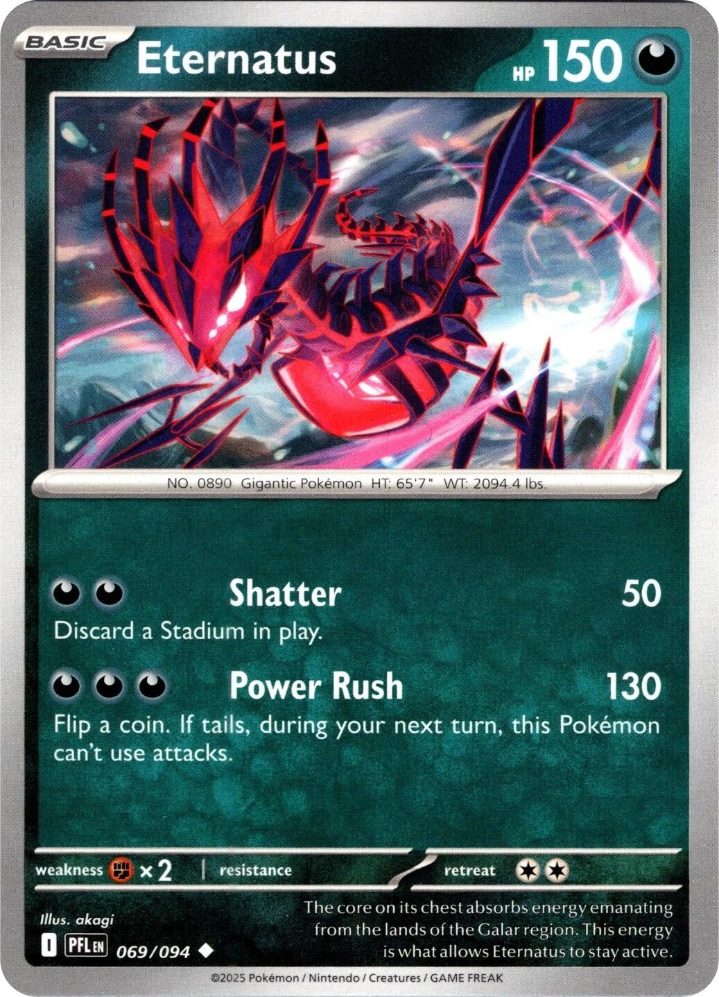 Eternatus (069/094) (Reverse Holo) [Mega Evolution: Phantasmal Flames] | Anubis Games and Hobby