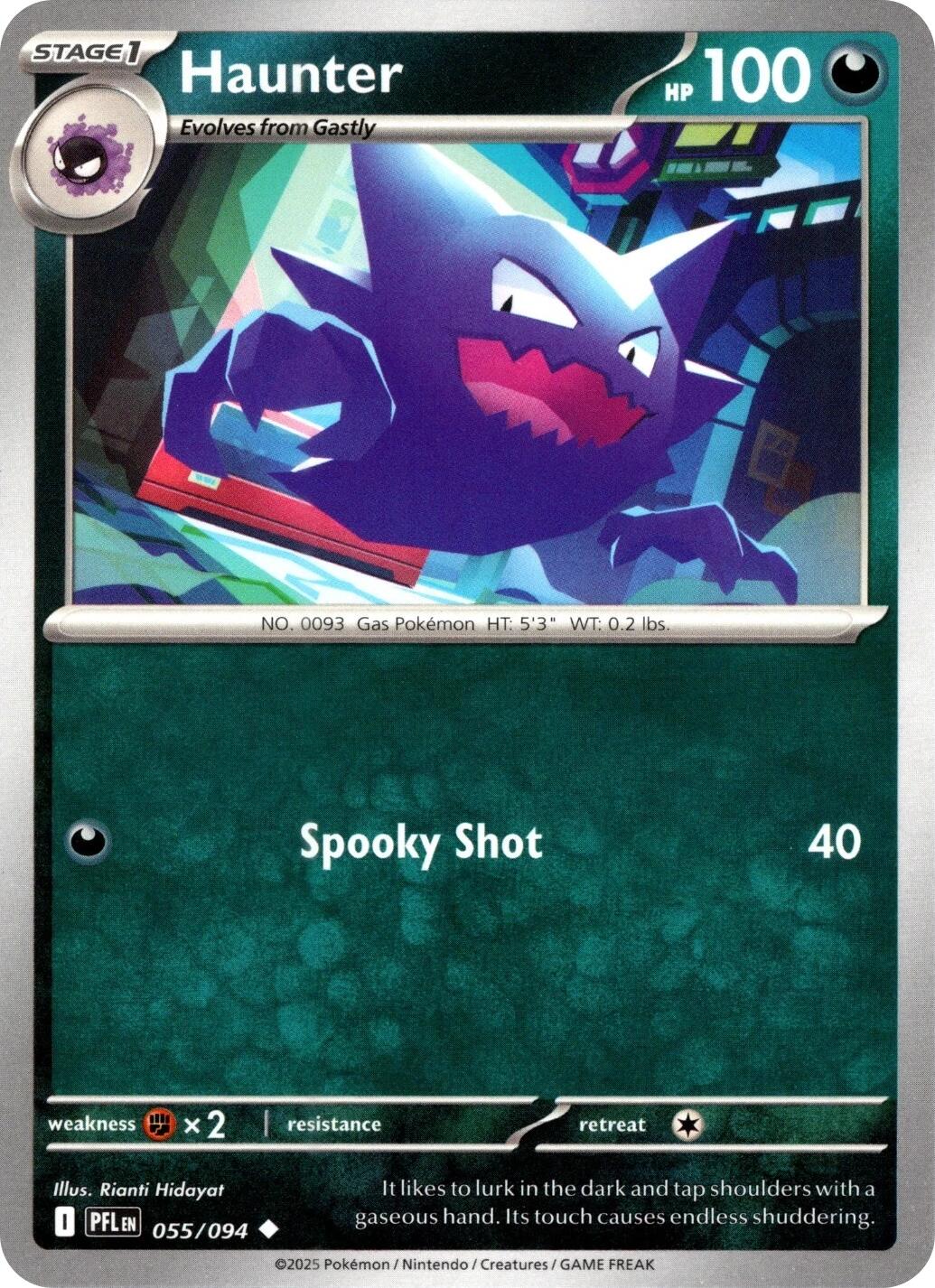 Haunter (055/094) [Mega Evolution: Phantasmal Flames] | Anubis Games and Hobby