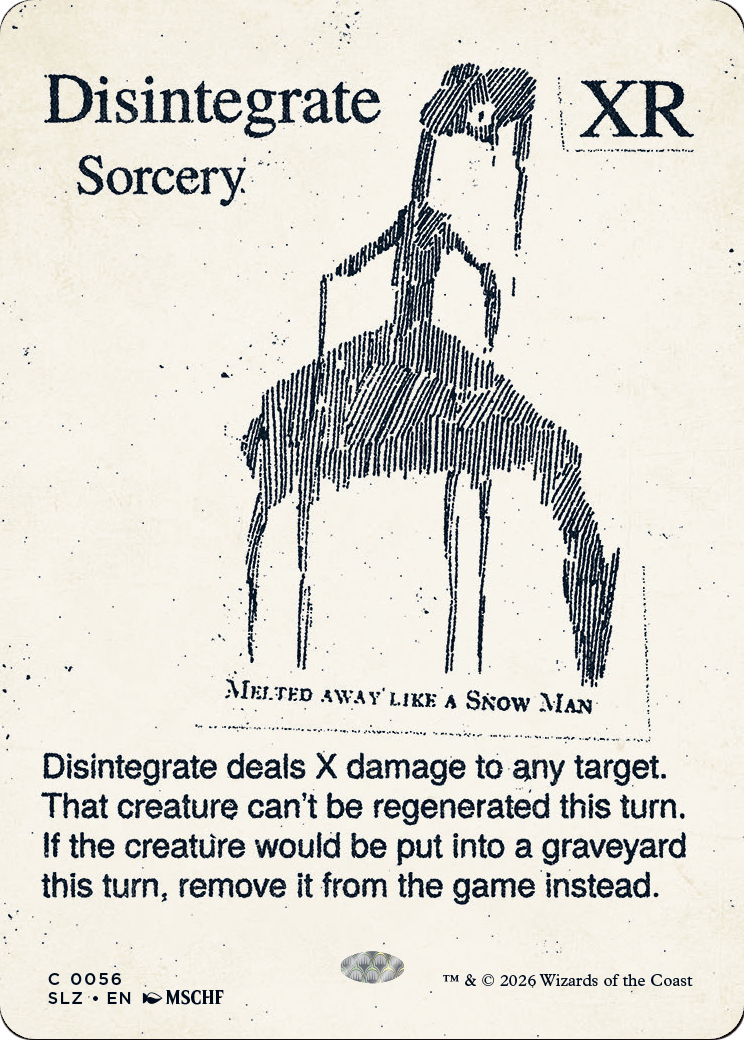 Disintegrate (0056) [Secret Lair x MSCHF: The Zeta Set] | Anubis Games and Hobby