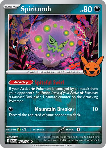 Spiritomb (087/132) (Pokeween 2025) [Miscellaneous Cards] | Anubis Games and Hobby
