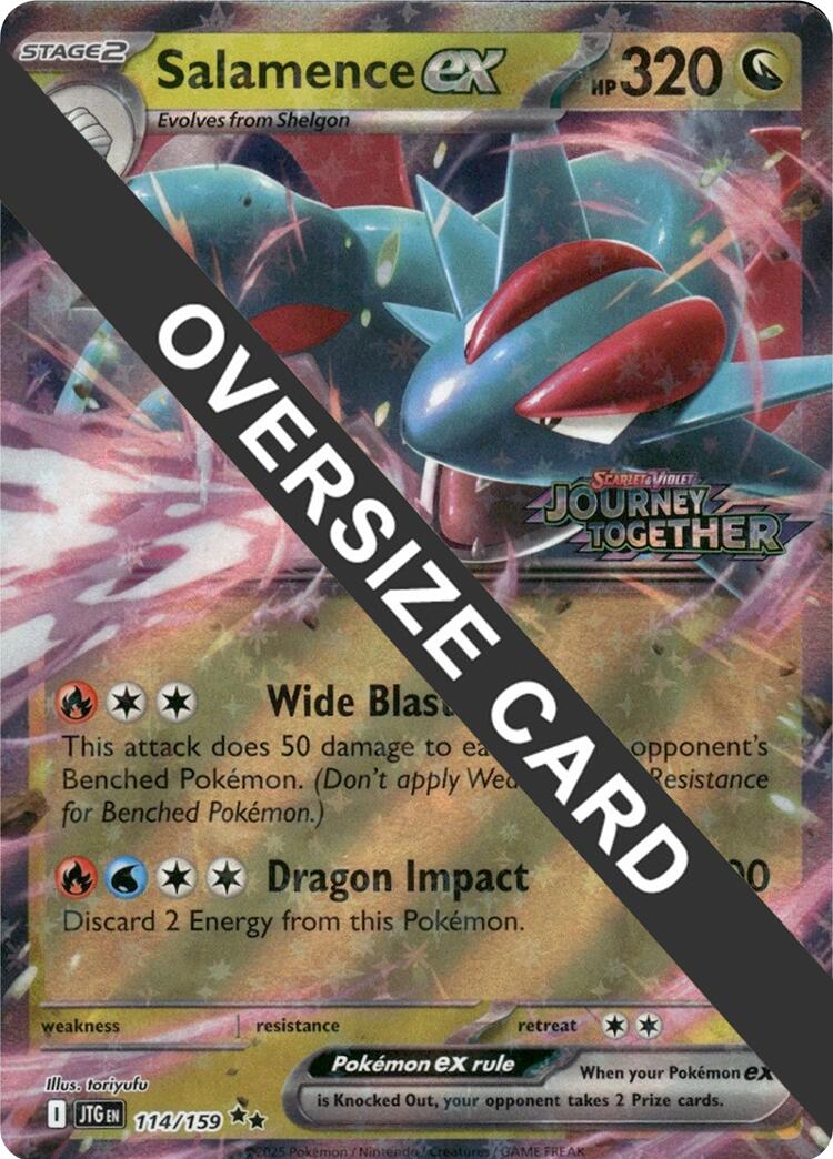 Salamence ex (114/159) (Jumbo Card) [Scarlet & Violet: Journey Together] | Anubis Games and Hobby