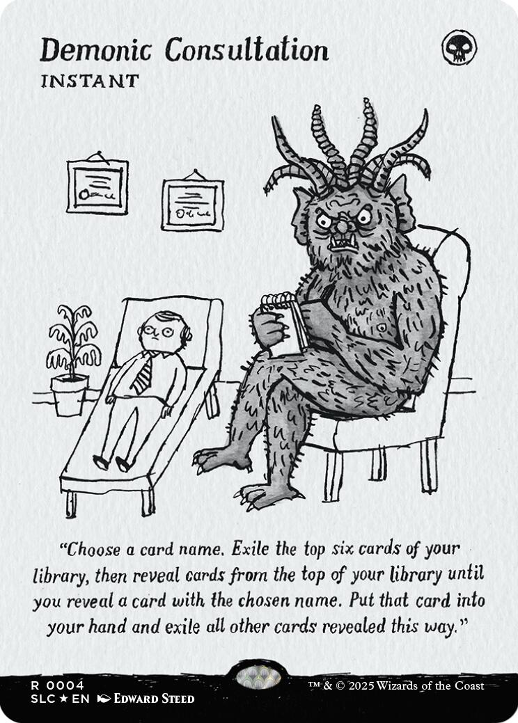 Demonic Consultation (Halo Foil) [Secret Lair Countdown Kit] | Anubis Games and Hobby