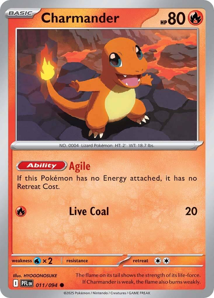 Charmander (011/094) [Mega Evolution: Phantasmal Flames] | Anubis Games and Hobby