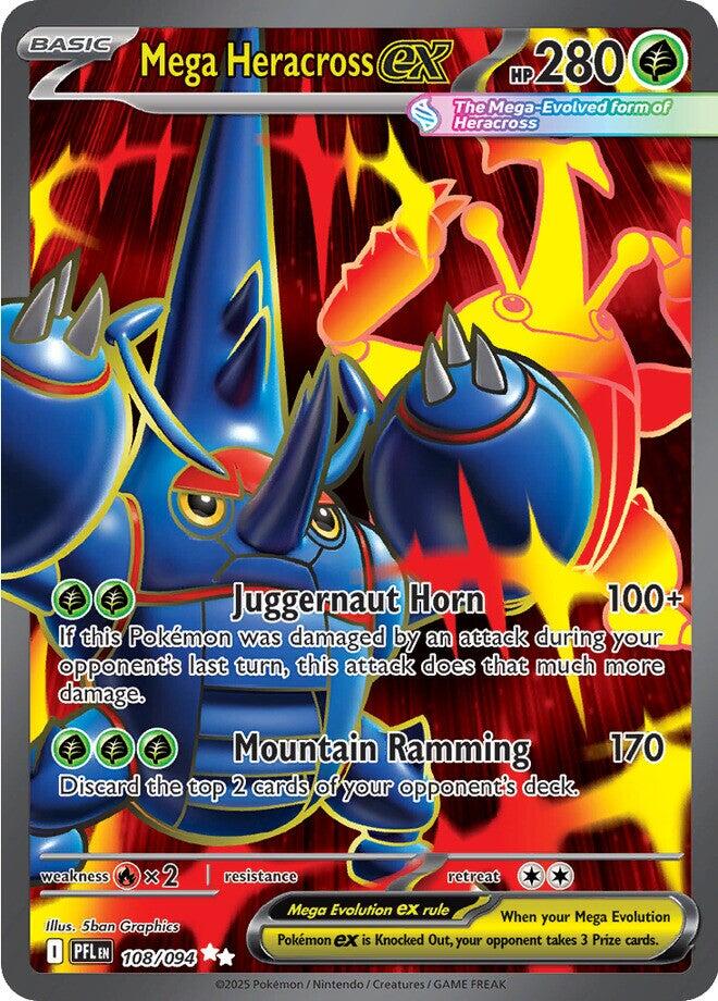 Mega Heracross ex (108/094) [Mega Evolution: Phantasmal Flames] | Anubis Games and Hobby