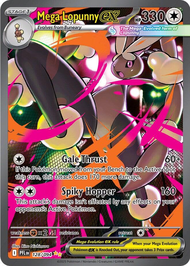 Mega Lopunny ex (128/094) [Mega Evolution: Phantasmal Flames] | Anubis Games and Hobby