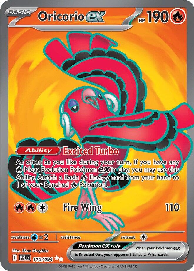 Oricorio ex (110/094) [Mega Evolution: Phantasmal Flames] | Anubis Games and Hobby