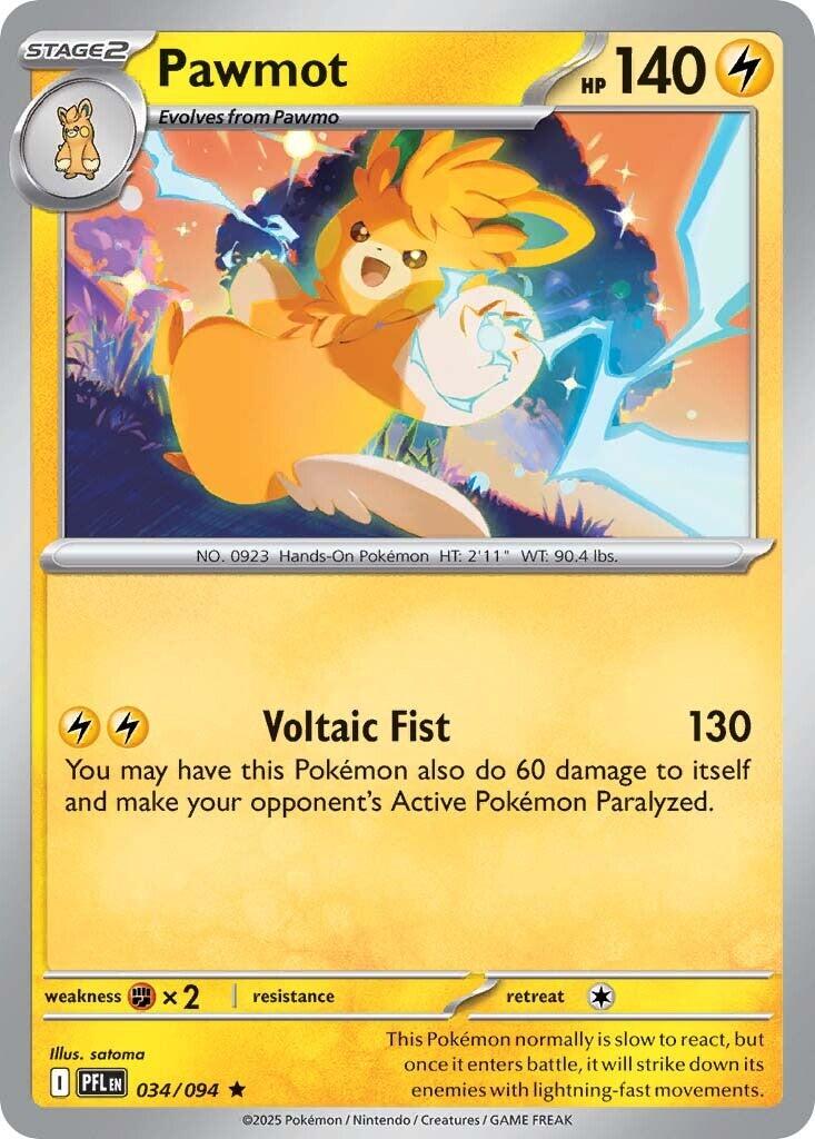 Pawmot (034/094) [Mega Evolution: Phantasmal Flames] | Anubis Games and Hobby