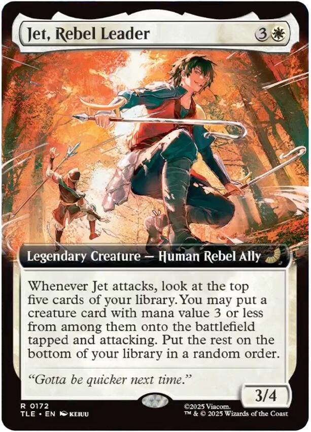 Jet, Rebel Leader (Extended Art) [Avatar: The Last Airbender: Eternal-Legal] | Anubis Games and Hobby