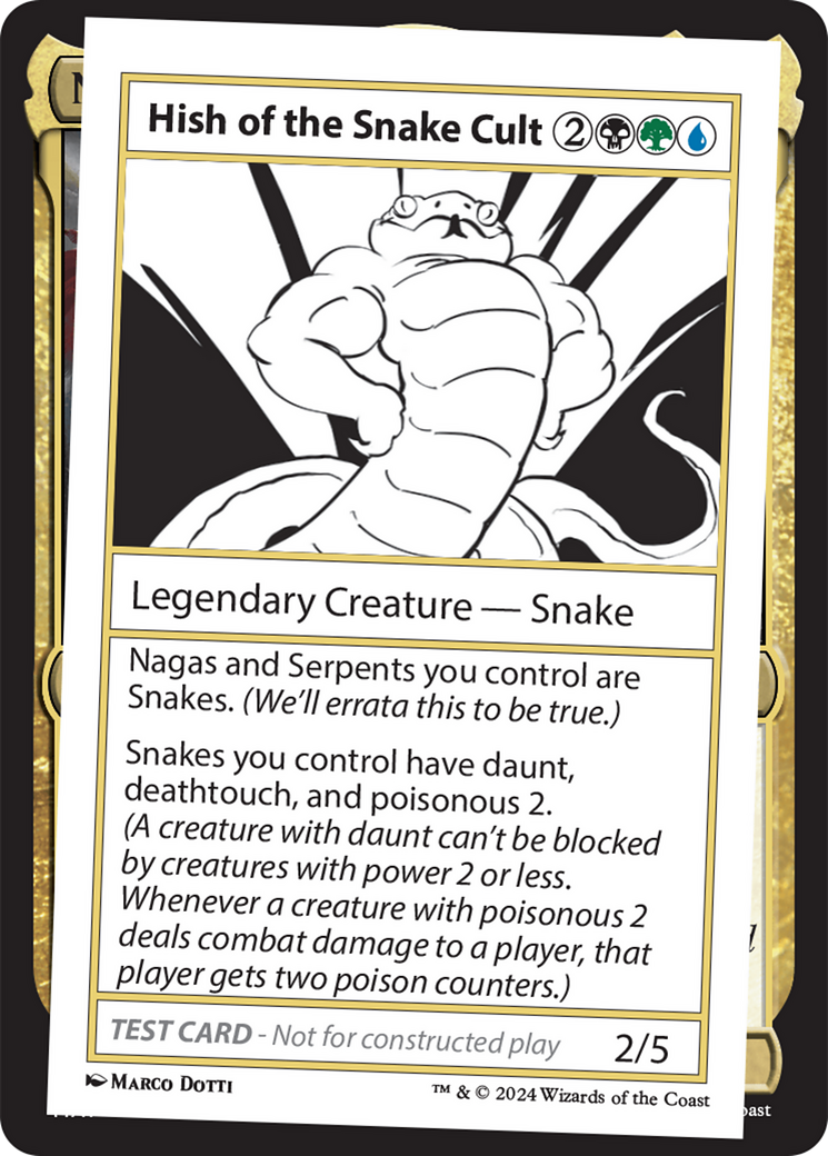 Hish of the Snake Cult [Mystery Booster 2 Playtest Cards] | Anubis Games and Hobby