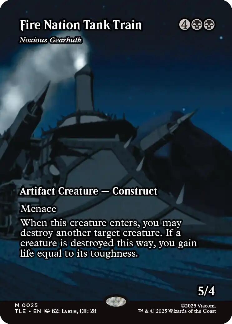 Fire Nation Tank Train - Noxious Gearhulk (Borderless) [Avatar: The Last Airbender: Eternal-Legal] | Anubis Games and Hobby