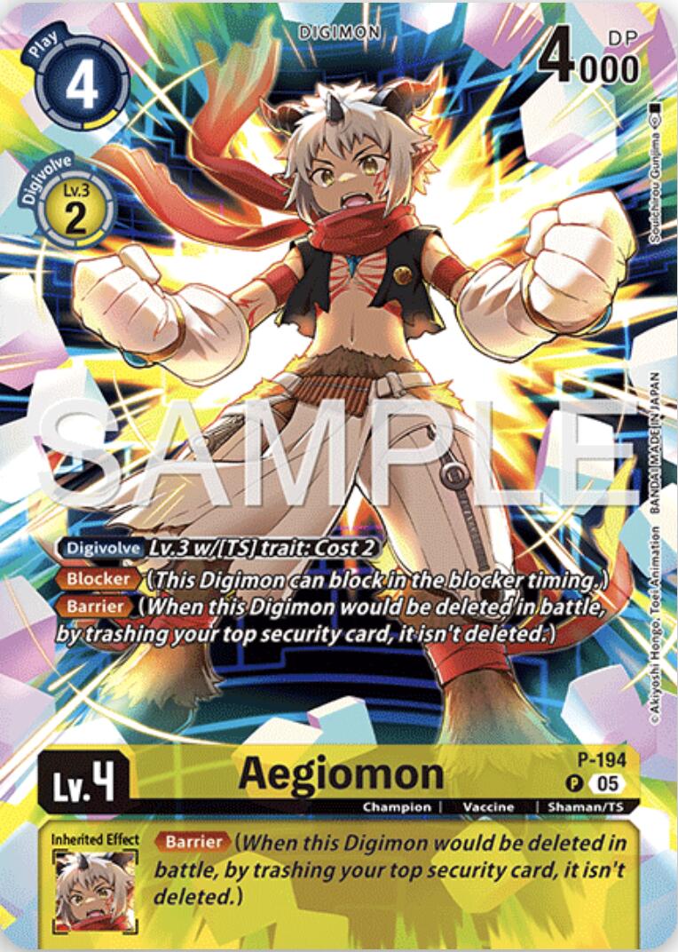 Aegiomon [P-194] (Digimon Story: Time Stranger Collector's Edition) [Promotional Cards] | Anubis Games and Hobby