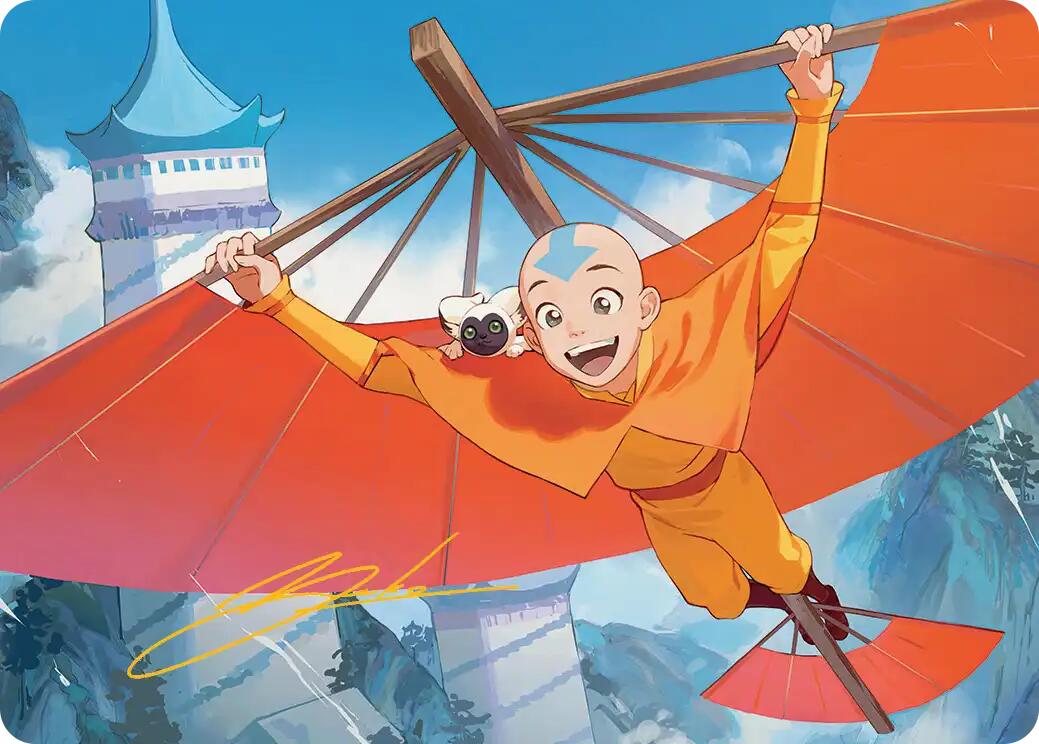 Aang, the Last Airbender Art Card (Gold-Stamped Signature) [Avatar: The Last Airbender Art Series] | Anubis Games and Hobby