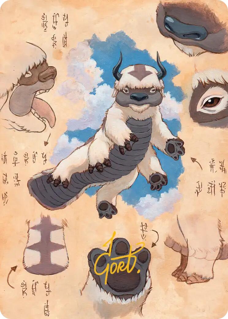 Appa, Steadfast Guardian Art Card (Gold-Stamped Signature) [Avatar: The Last Airbender Art Series] | Anubis Games and Hobby