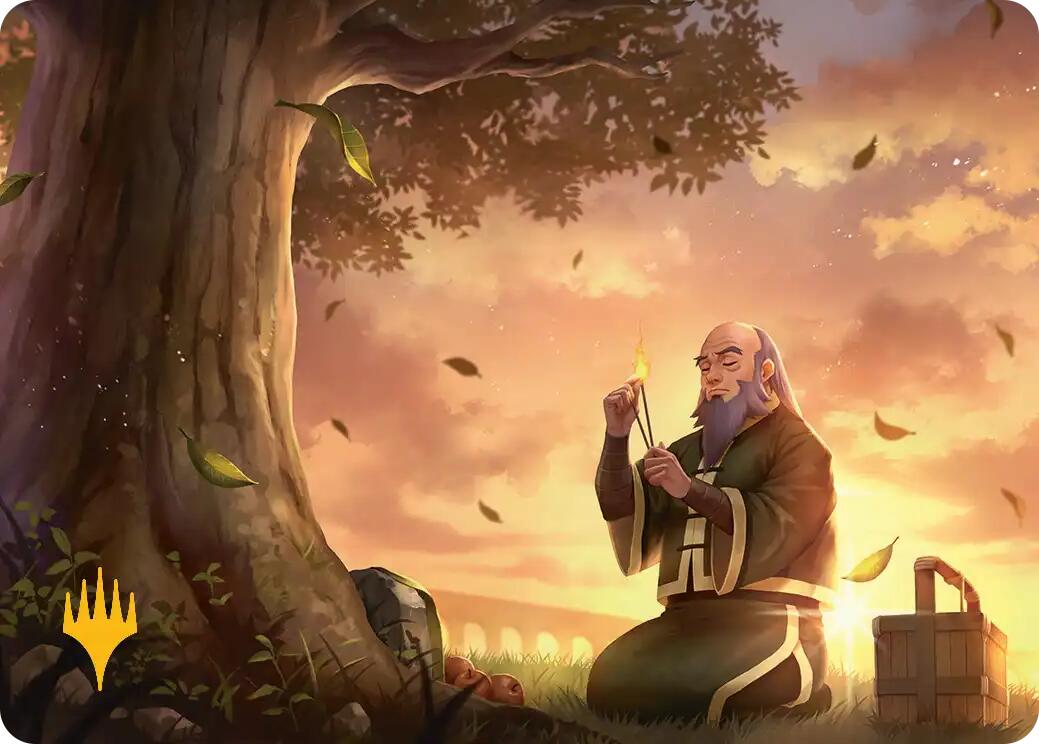 Bastion of Remembrance Art Card (Gold-Stamped Planeswalker Symbol) [Avatar: The Last Airbender Art Series] | Anubis Games and Hobby