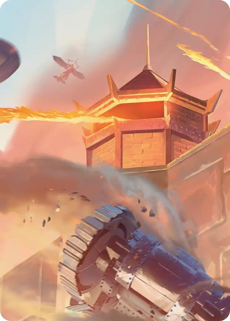 Fire Nation Turret Art Card [Avatar: The Last Airbender Art Series] | Anubis Games and Hobby