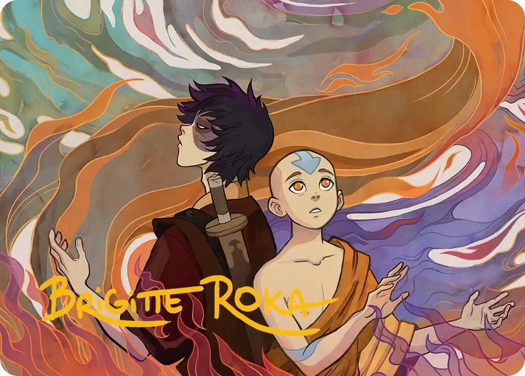 Fated Firepower Art Card (Gold-Stamped Signature) [Avatar: The Last Airbender Art Series] | Anubis Games and Hobby
