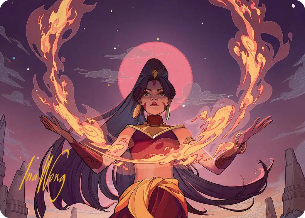 Firebending Student Art Card (Gold-Stamped Signature) [Avatar: The Last Airbender Art Series] | Anubis Games and Hobby