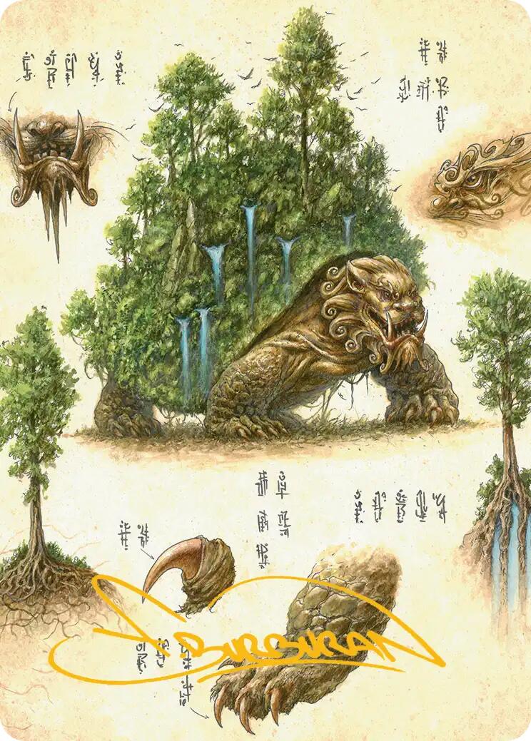 The Lion-Turtle Art Card (Gold-Stamped Signature) [Avatar: The Last Airbender Art Series] | Anubis Games and Hobby