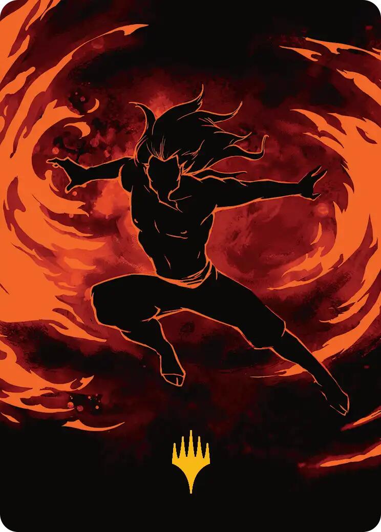 Ozai, the Phoenix King Art Card (Gold-Stamped Planeswalker Symbol) [Avatar: The Last Airbender Art Series] | Anubis Games and Hobby