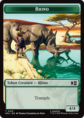 Rhino (013) // Beast (011) Double-Sided Token [Marvel Super Heroes Commander Tokens] | Anubis Games and Hobby