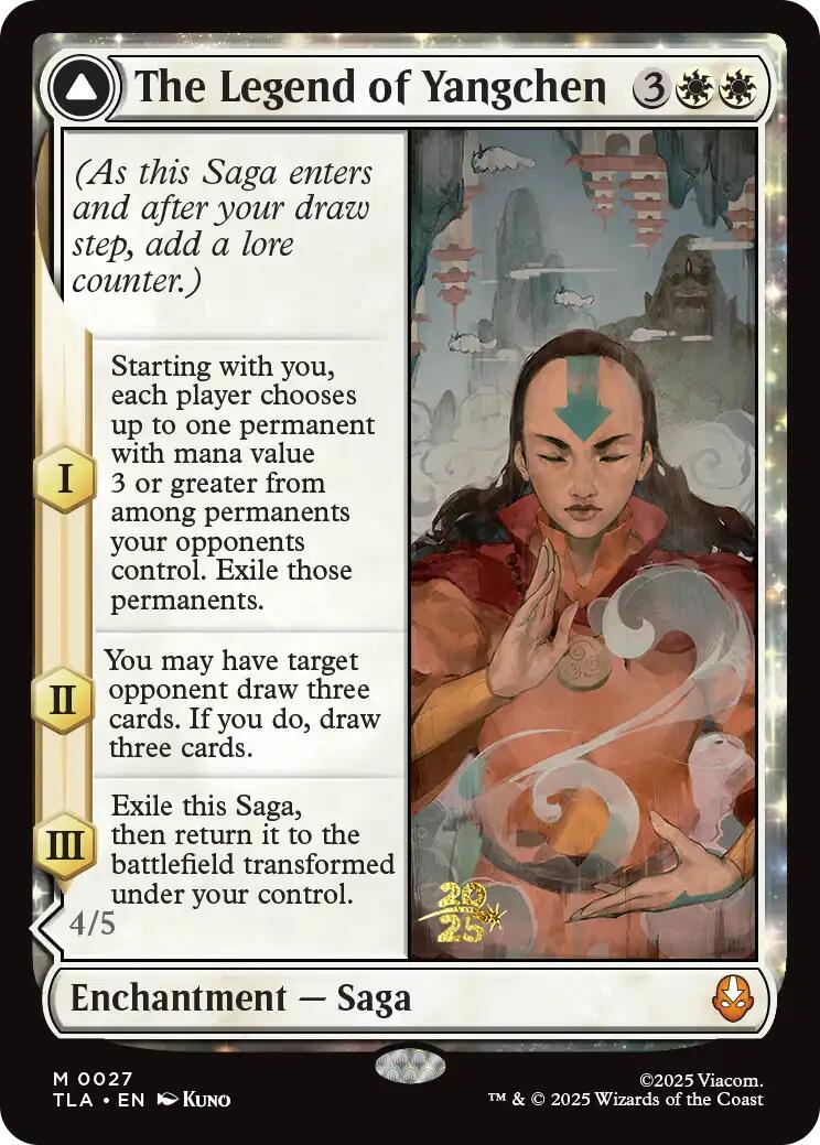 The Legend of Yangchen [Avatar: The Last Airbender Prerelease Cards] | Anubis Games and Hobby
