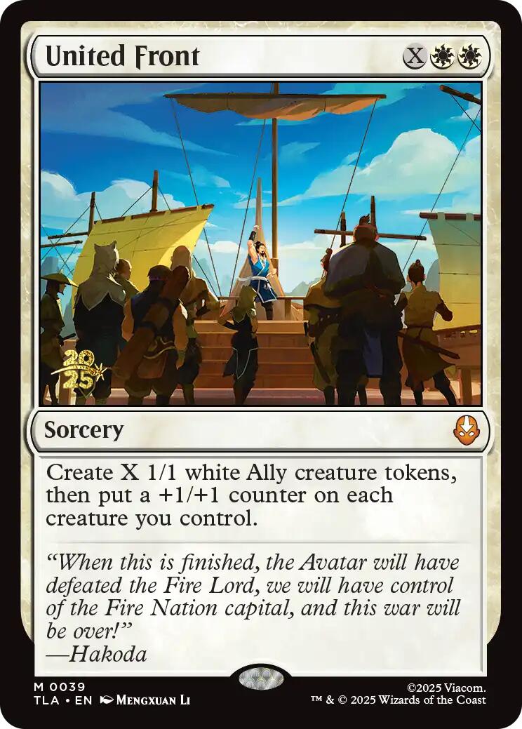 United Front [Avatar: The Last Airbender Prerelease Cards] | Anubis Games and Hobby