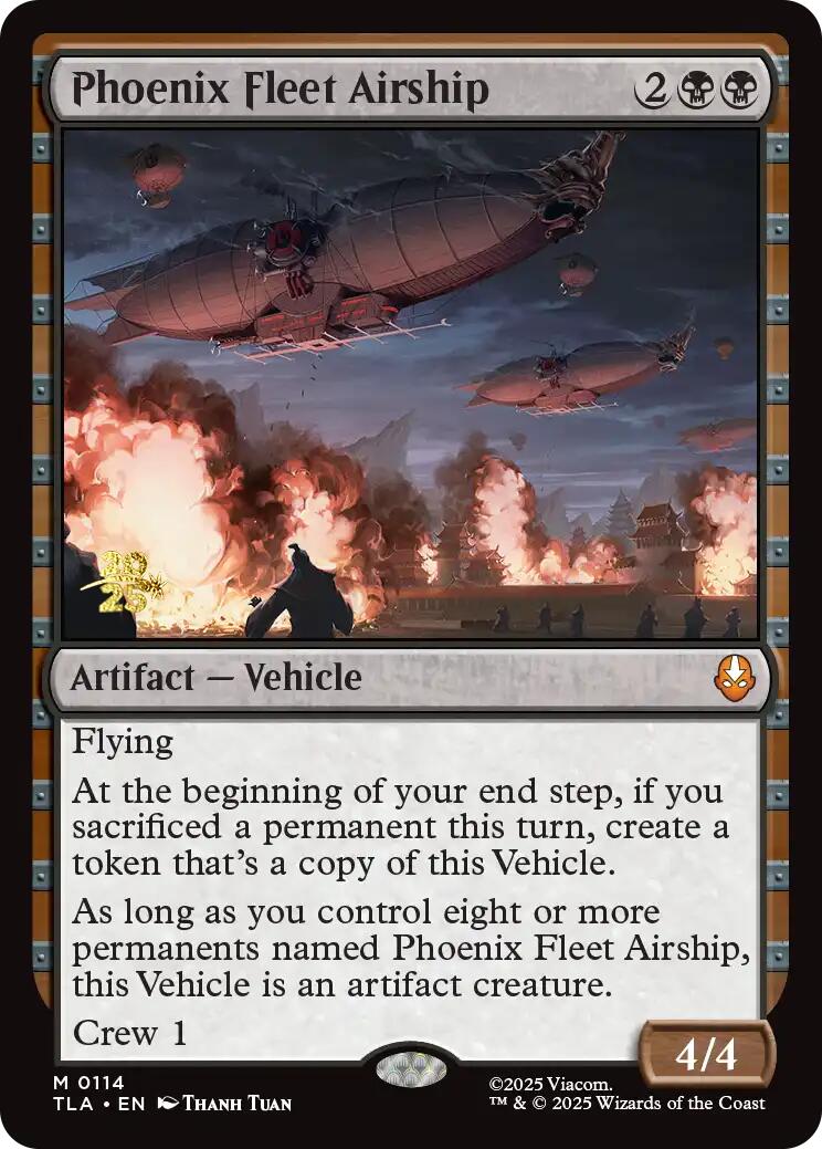 Phoenix Fleet Airship [Avatar: The Last Airbender Prerelease Cards] | Anubis Games and Hobby
