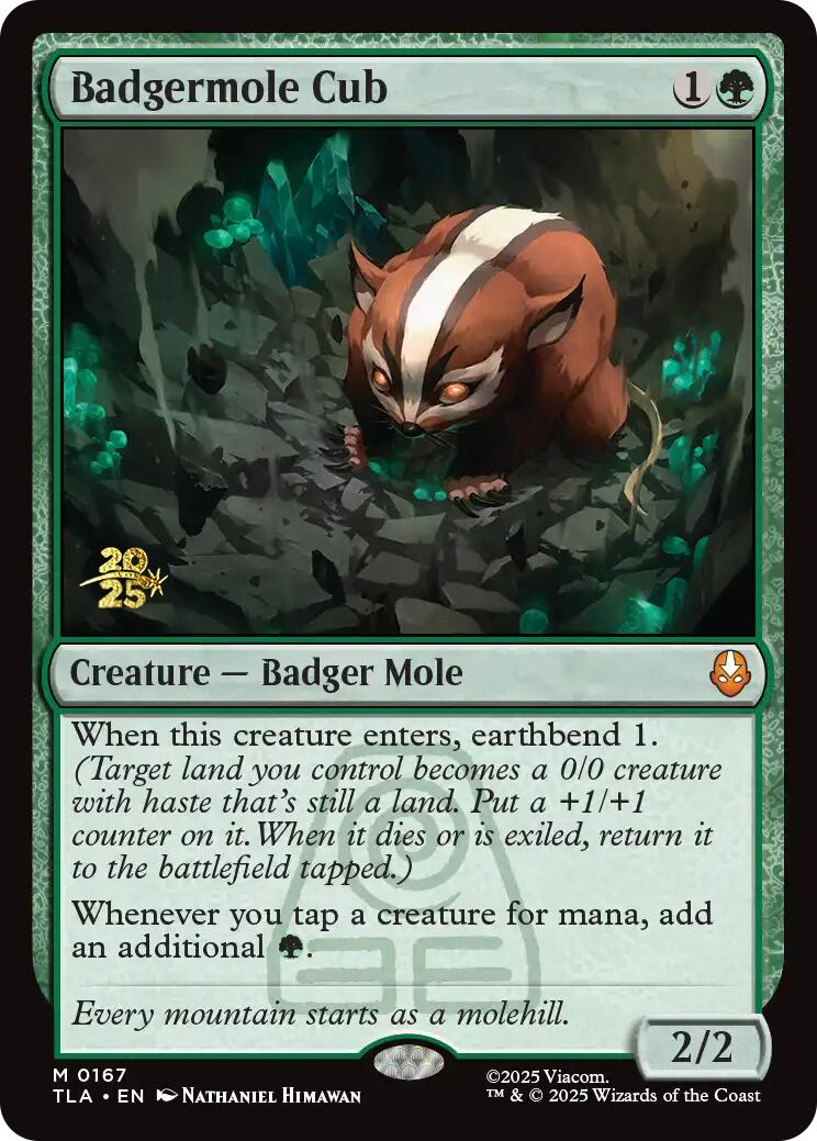 Badgermole Cub [Avatar: The Last Airbender Prerelease Cards] | Anubis Games and Hobby