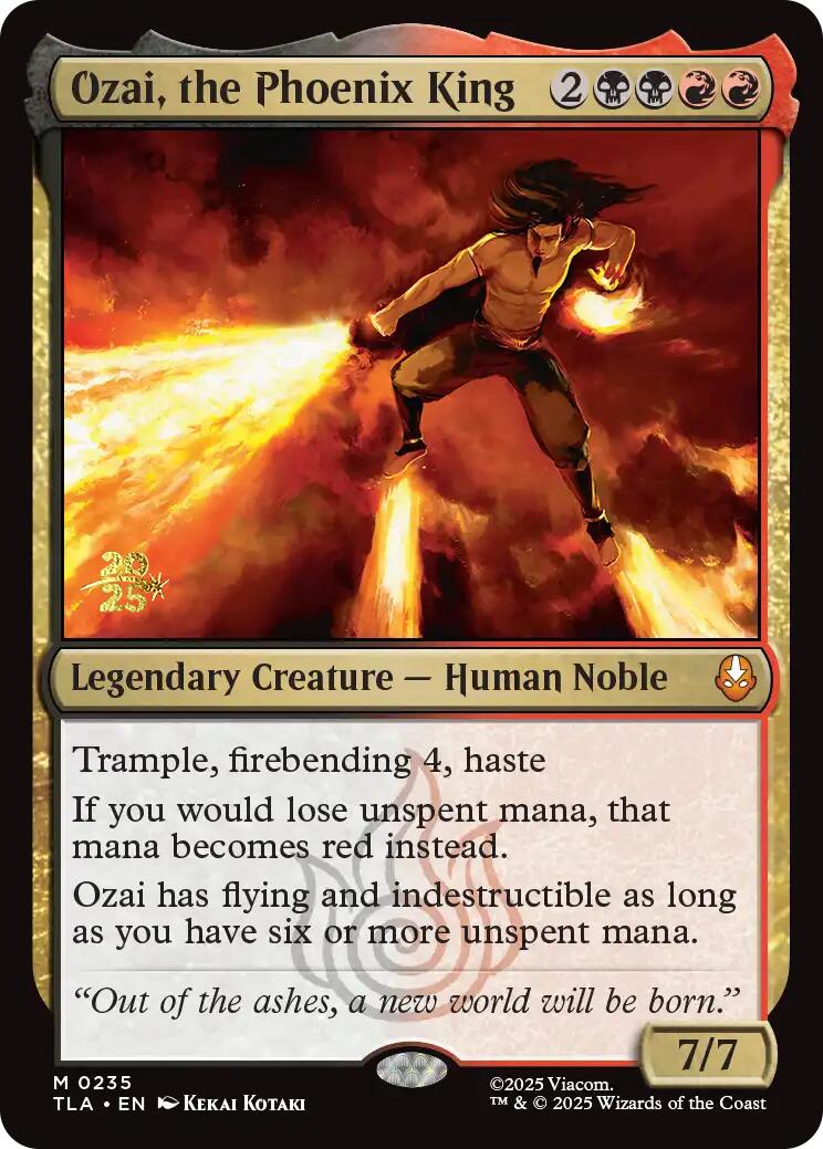 Ozai, the Phoenix King [Avatar: The Last Airbender Prerelease Cards] | Anubis Games and Hobby
