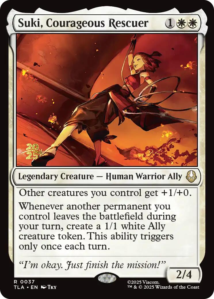 Suki, Courageous Rescuer [Avatar: The Last Airbender Prerelease Cards] | Anubis Games and Hobby