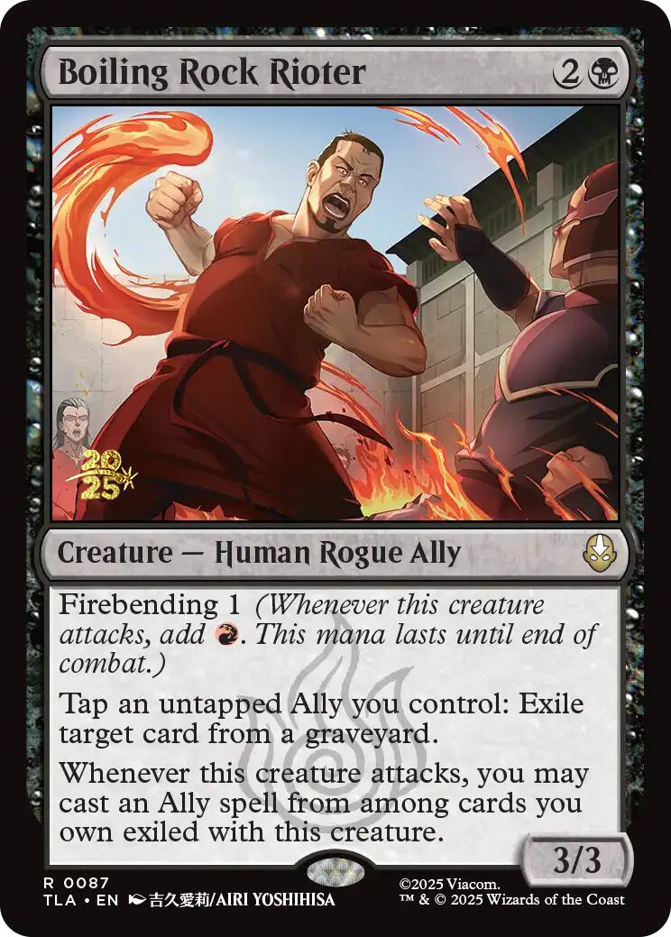 Boiling Rock Rioter [Avatar: The Last Airbender Prerelease Cards] | Anubis Games and Hobby