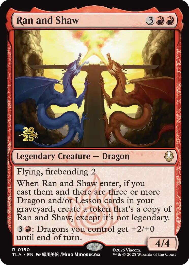 Ran and Shaw [Avatar: The Last Airbender Prerelease Cards] | Anubis Games and Hobby