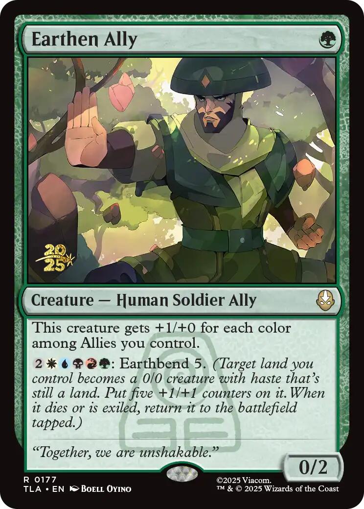 Earthen Ally [Avatar: The Last Airbender Prerelease Cards] | Anubis Games and Hobby