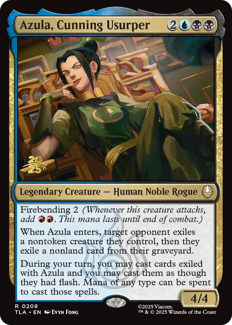 Azula, Cunning Usurper [Avatar: The Last Airbender Prerelease Cards] | Anubis Games and Hobby