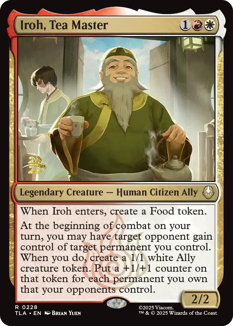 Iroh, Tea Master [Avatar: The Last Airbender Prerelease Cards] | Anubis Games and Hobby
