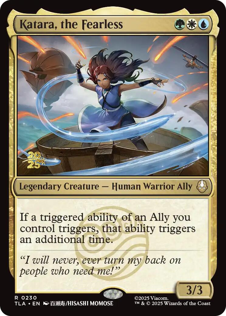 Katara, the Fearless [Avatar: The Last Airbender Prerelease Cards] | Anubis Games and Hobby