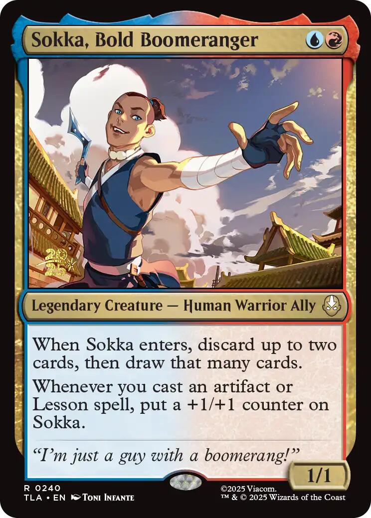 Sokka, Bold Boomeranger [Avatar: The Last Airbender Prerelease Cards] | Anubis Games and Hobby