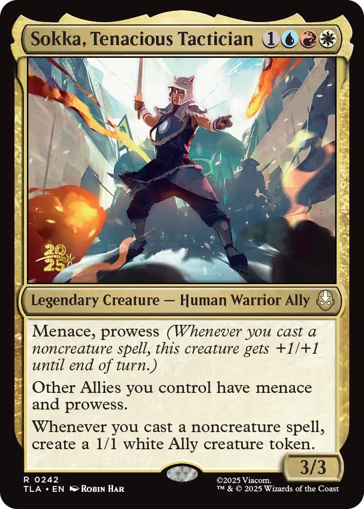 Sokka, Tenacious Tactician [Avatar: The Last Airbender Prerelease Cards] | Anubis Games and Hobby