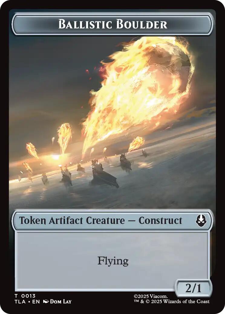 Ballistic Boulder // Soldier (0011) Double-Sided Token [Avatar: The Last Airbender Tokens] | Anubis Games and Hobby