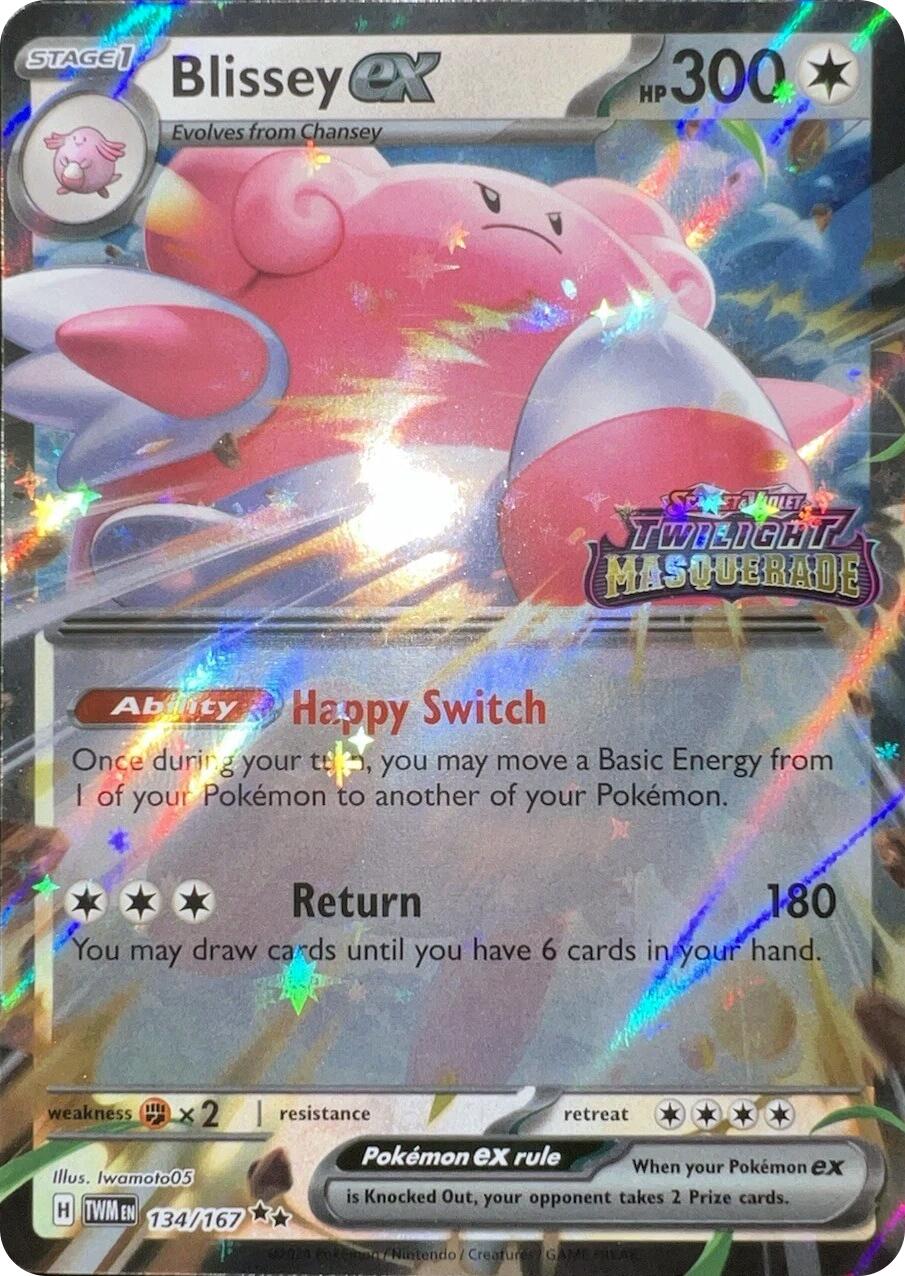 Blissey ex (134/167) (Cosmos Holo) [Scarlet & Violet: Twilight Masquerade] | Anubis Games and Hobby